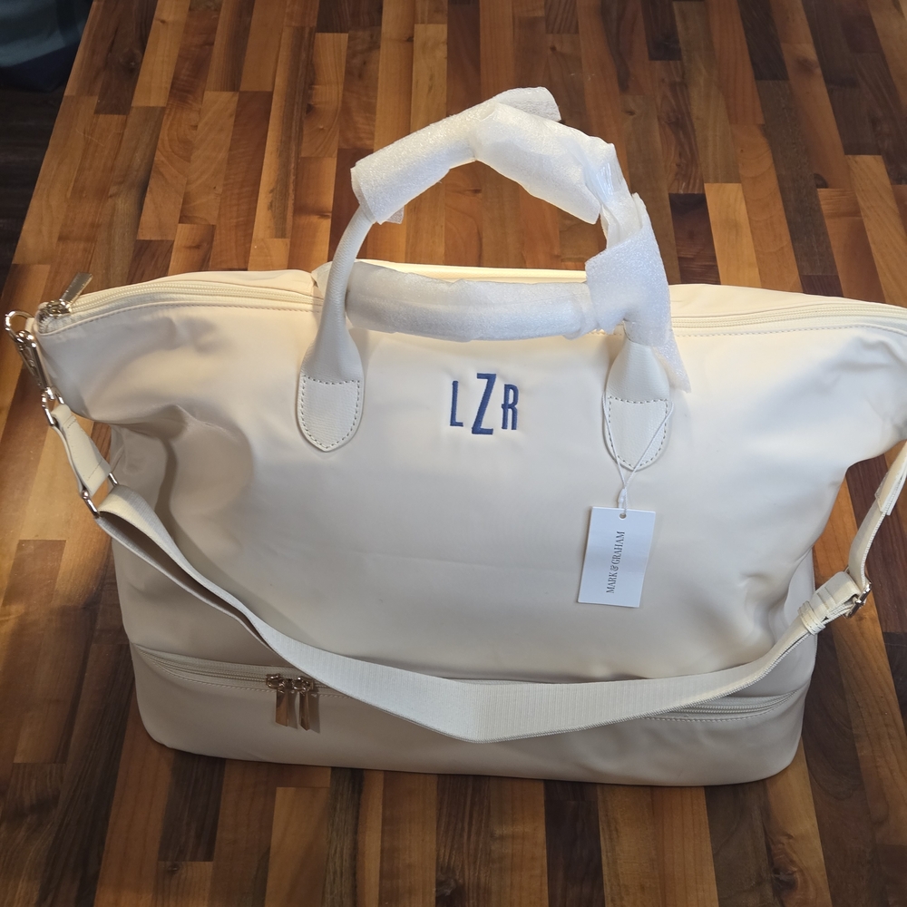 Mark & Graham Avion Deluxe Weekender | Sand, NWT